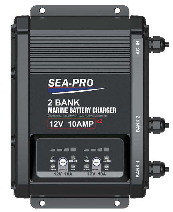Зарядное устройство Sea-Pro TE4-0325F (2х12В AGM, LEAD-ACID, LiFePo4)