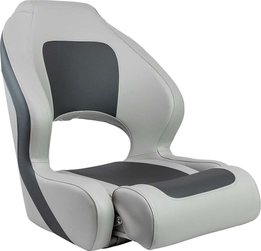 Кресло с болстером Delux Sport Flip Up, обивка угольный/серый винил (упаковка из 4 шт.)