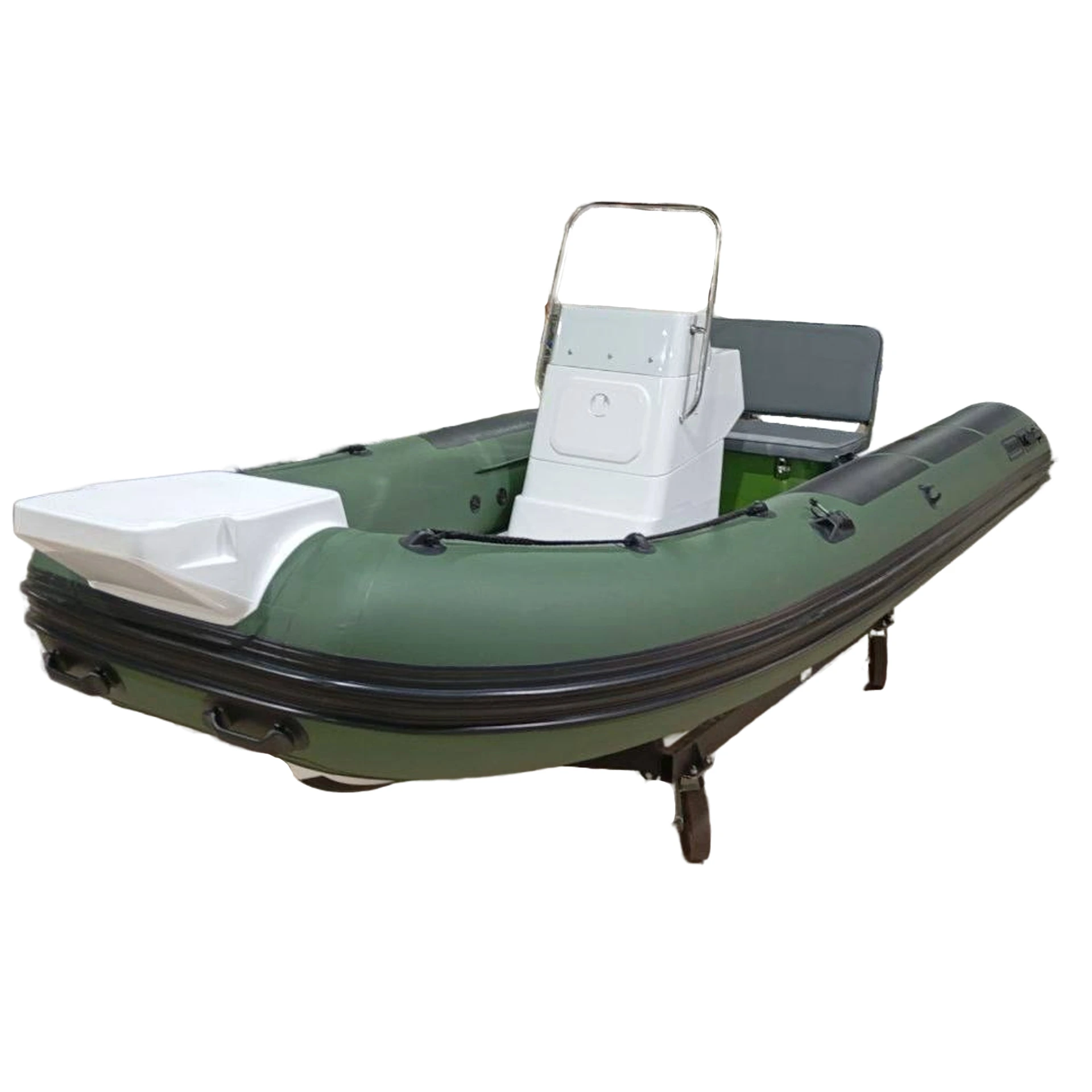 Лодка RIB Forza Marine Навигатор 420R PRO белый/зеленый