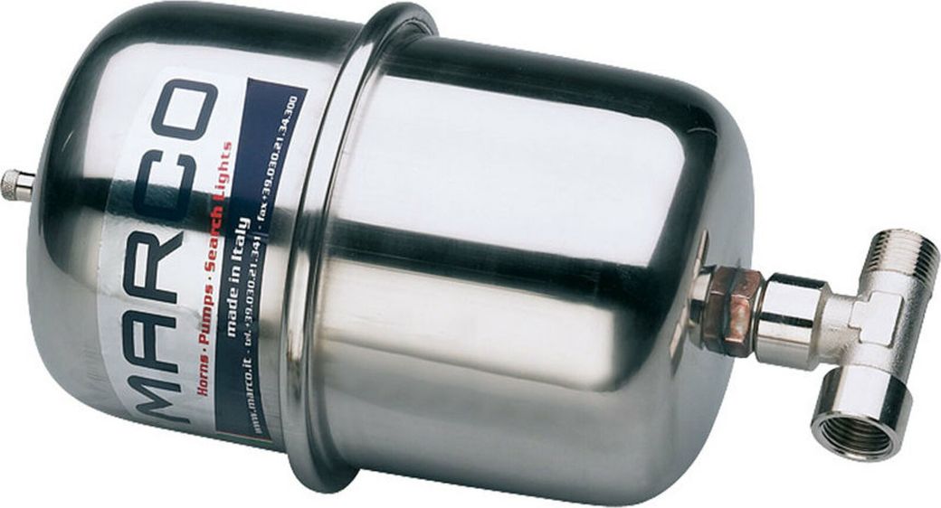 Демпфирующая емкость (напорный бак), нержавеющая сталь, 2 л