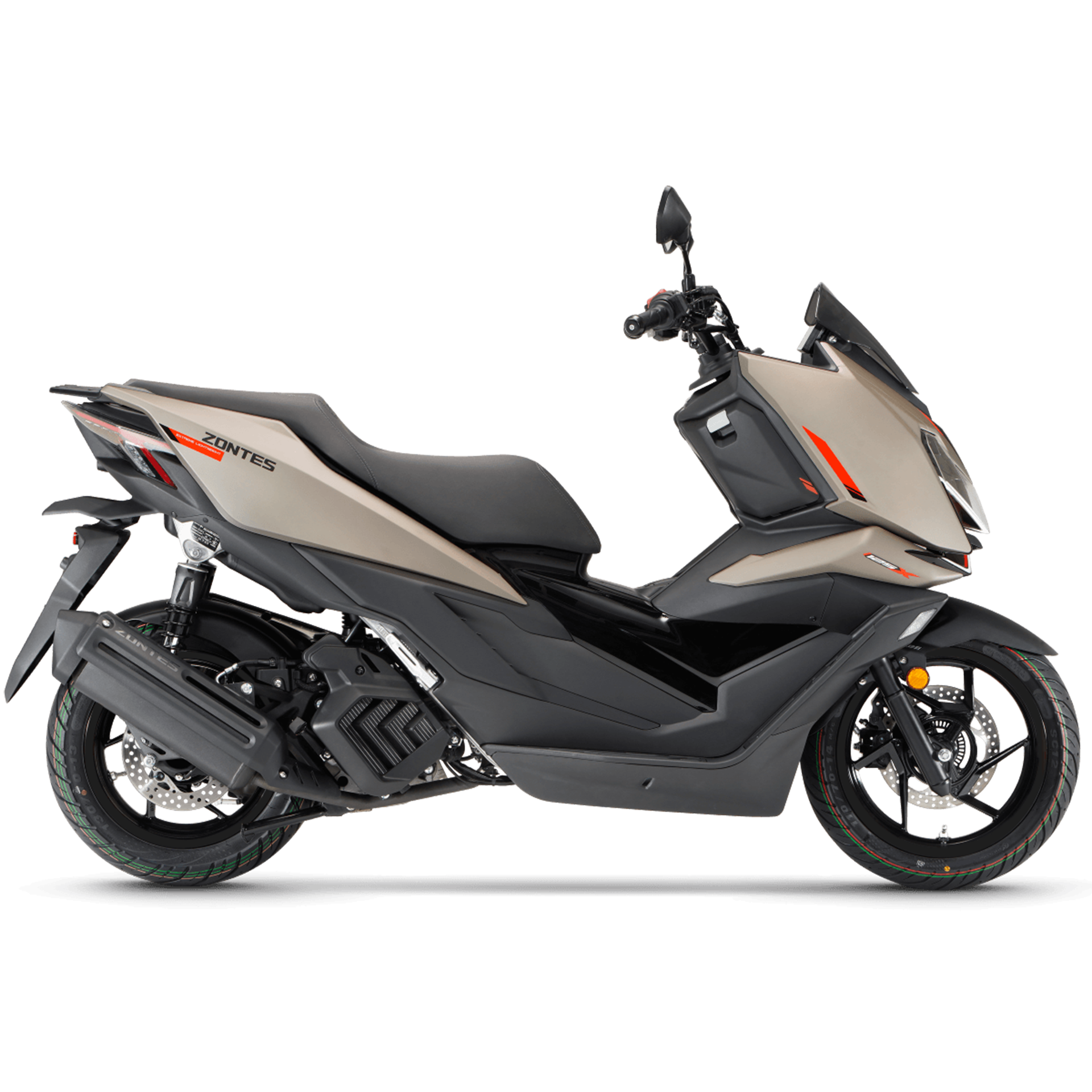 Максискутер Zontes ZT125-X коричневый