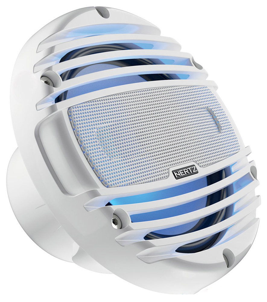 Морская акустика Hertz HMX 6.5-LD-TW Marine Coax RGB LED Set White (набор 2 шт, 165мм) 150Вт, 50-25к