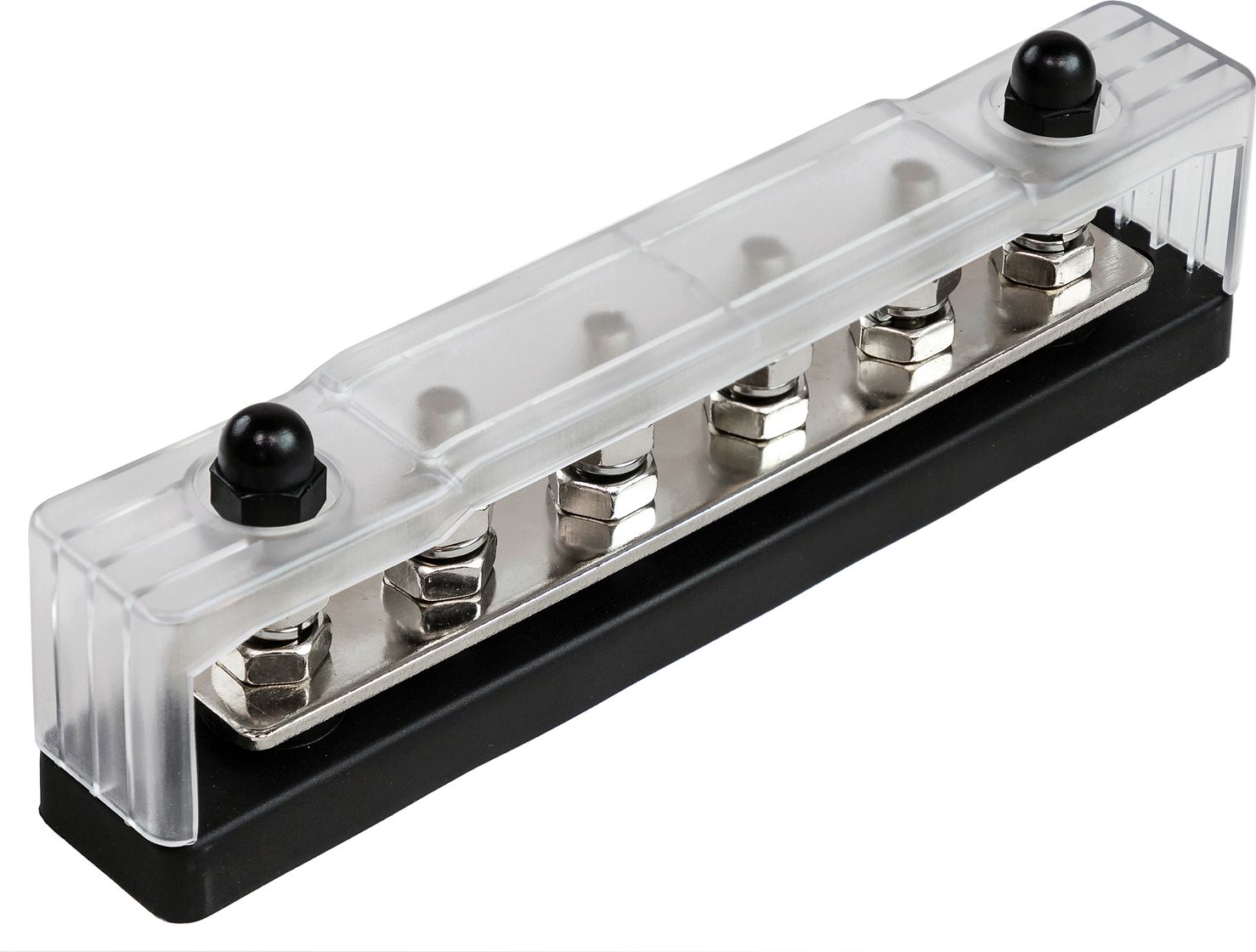 Колодка распределительная электромонтажная с защитной крышкой, 6 контактов