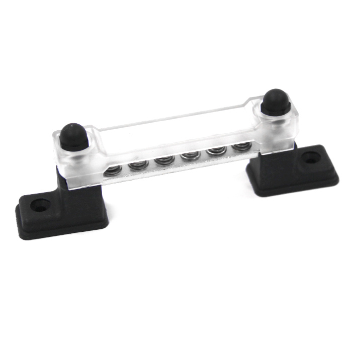 Клемма электромонтажная M4×6 одинарная 150А/48В с крышкой NEKEKE 