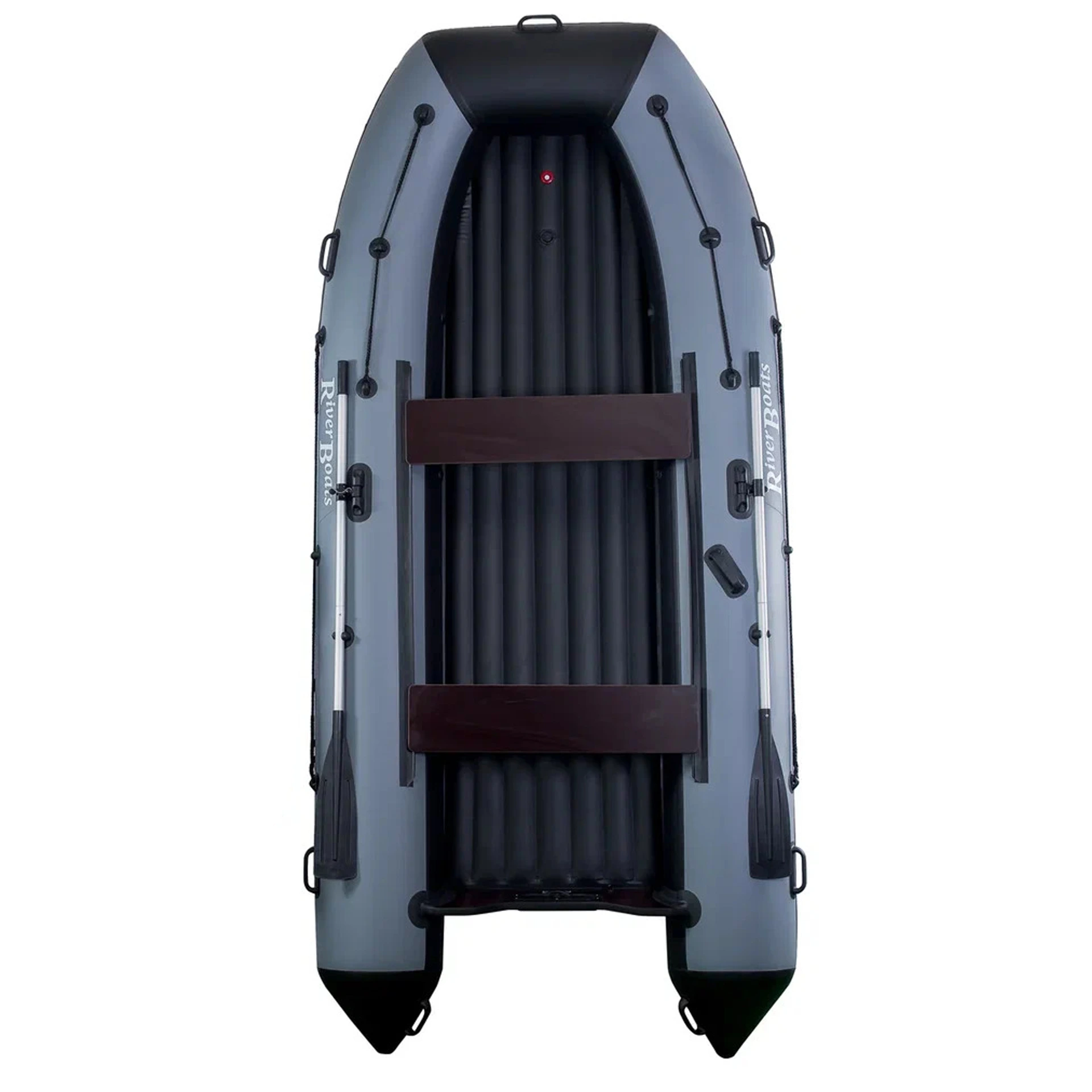 Лодка ПВХ River Boats RB 370 НДНД черно-серый