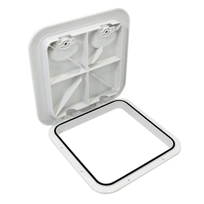 Крышка рундука SEAFLO 370x375 мм с замком, белый пластик Крышка рундука SEAFLO 370x375 мм с замком, белый пластик