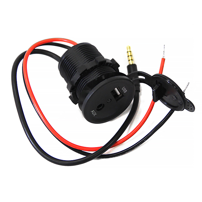 Панель с USB разъемом и AUX портом NEKEKE