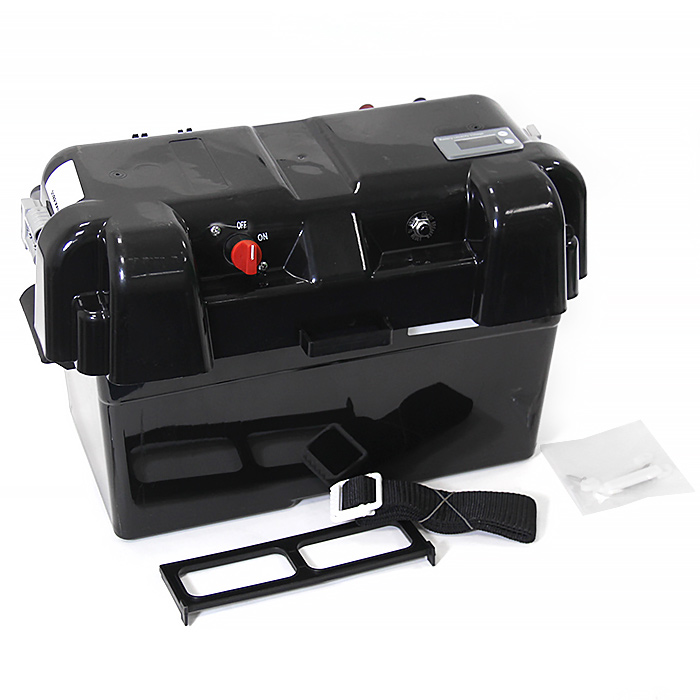 Короб для АБ с панелью индикации и автоматическим выключателем 460х260х330