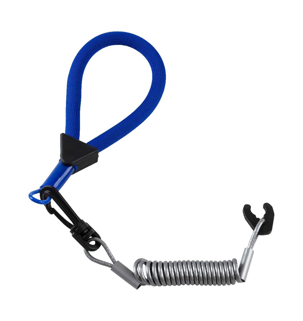 Чека для вм Kawasaki с плавающим ремешком, сине-серебристая