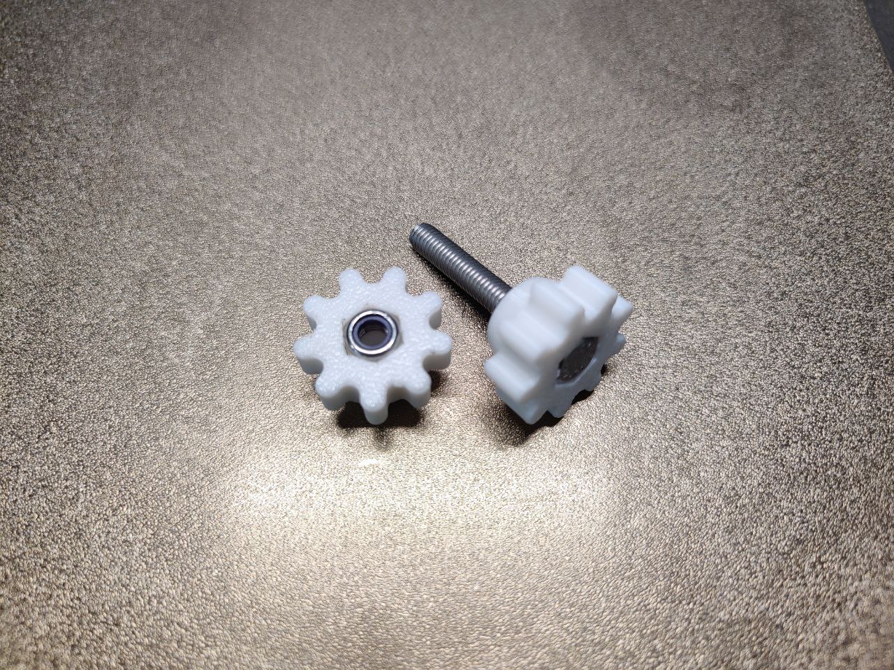 Ручка (барашек) малый М6 белый. К-т 2шт Прокатись.Ру Ручка (барашек) малый М6 белый. К-т 2шт Прокатись.Ру