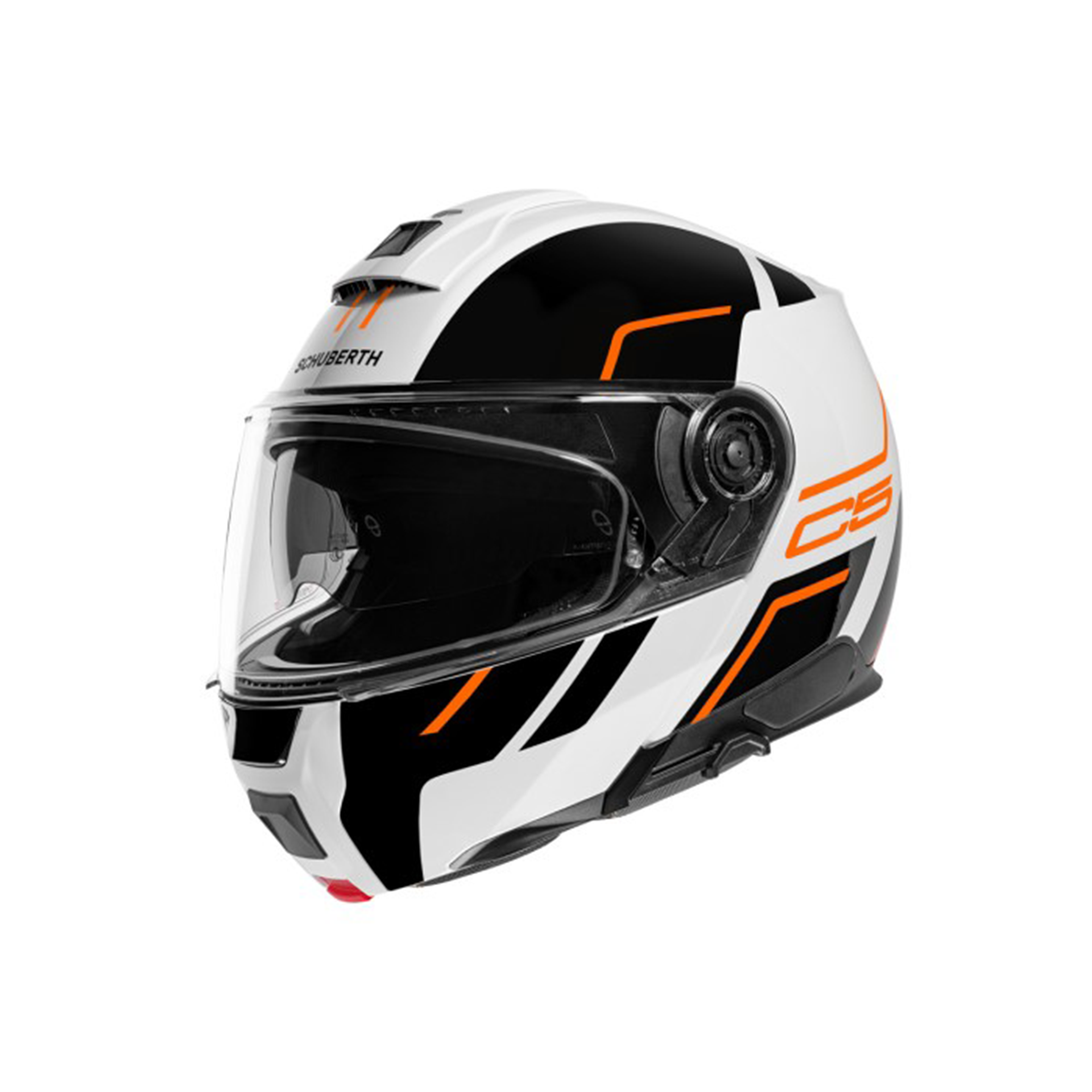 Шлем Schuberth C5 Master Orange, белый/черный/оранжевый, размер XL (RR)