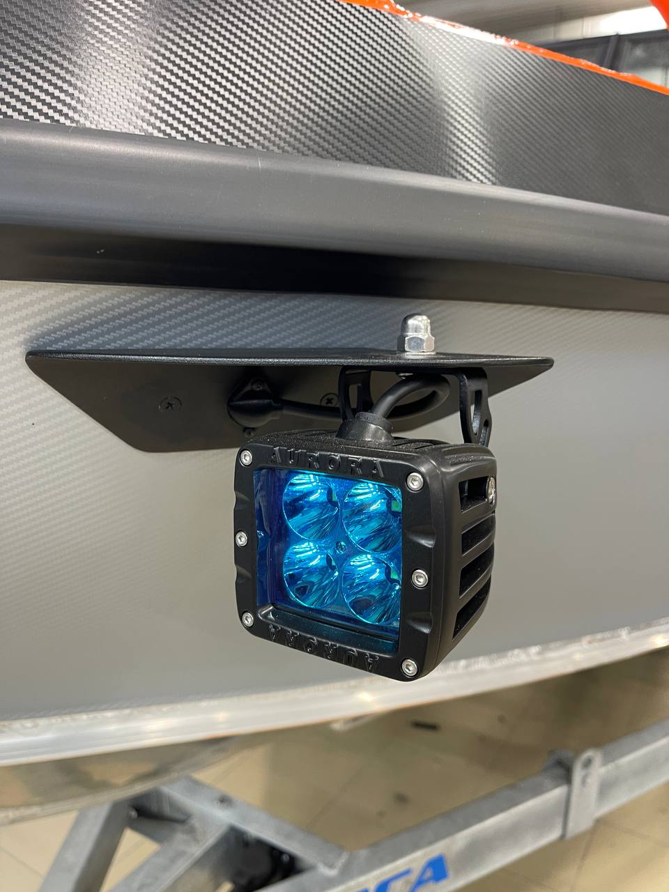 Крепеж носовых фар (к-кт 2шт) лодка YAVA L, XL, Волжанка 51-53 алюминий, Прокатись.ру