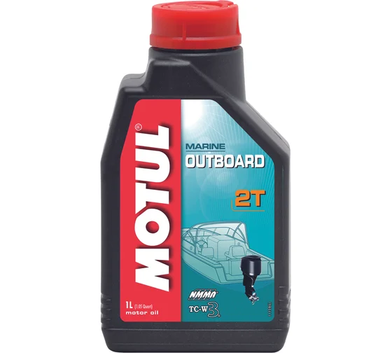 Масло моторное Motul Outboard 2T, минеральное 1 л (упаковка из 12 шт.)