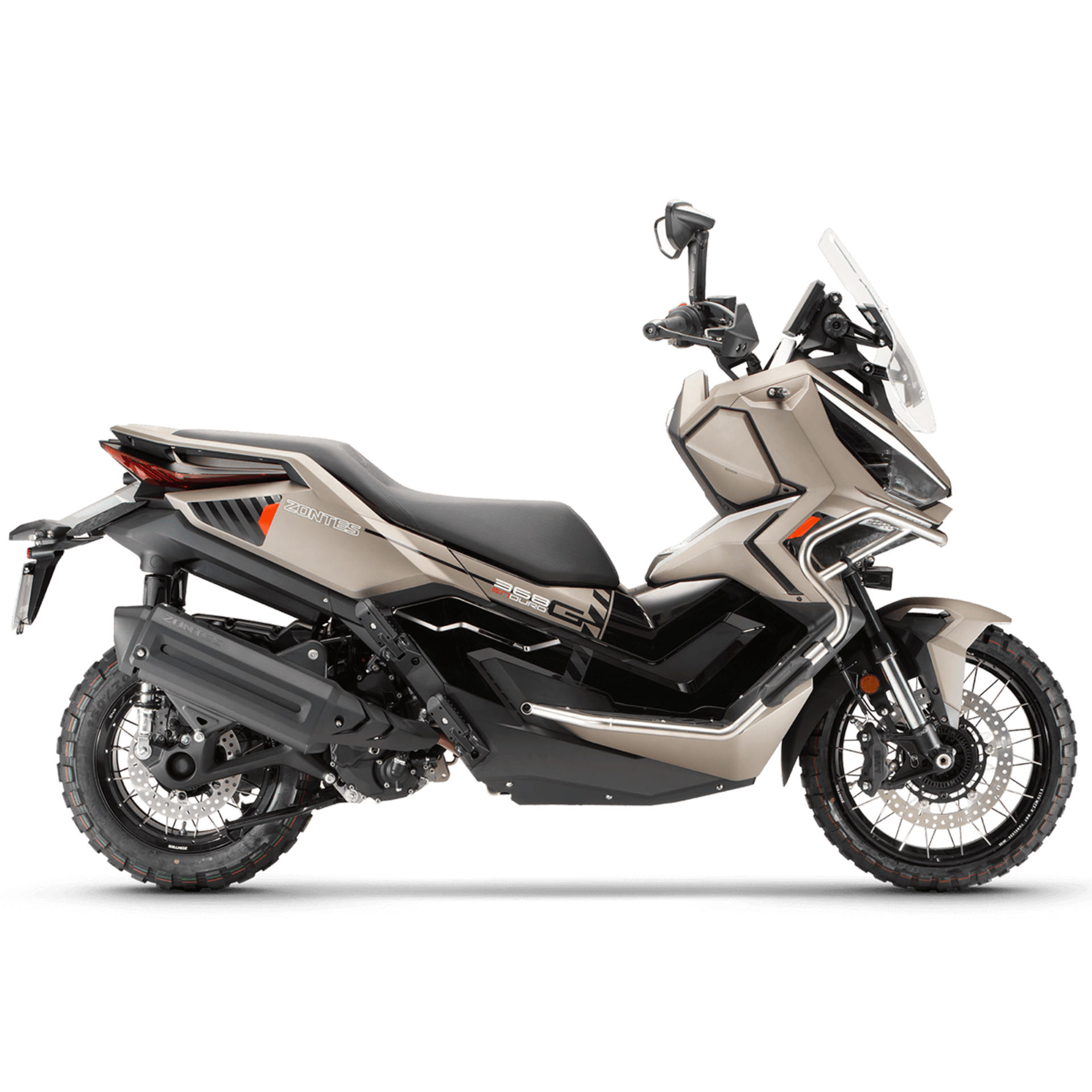 Максискутер Zontes ZT368-G коричневый