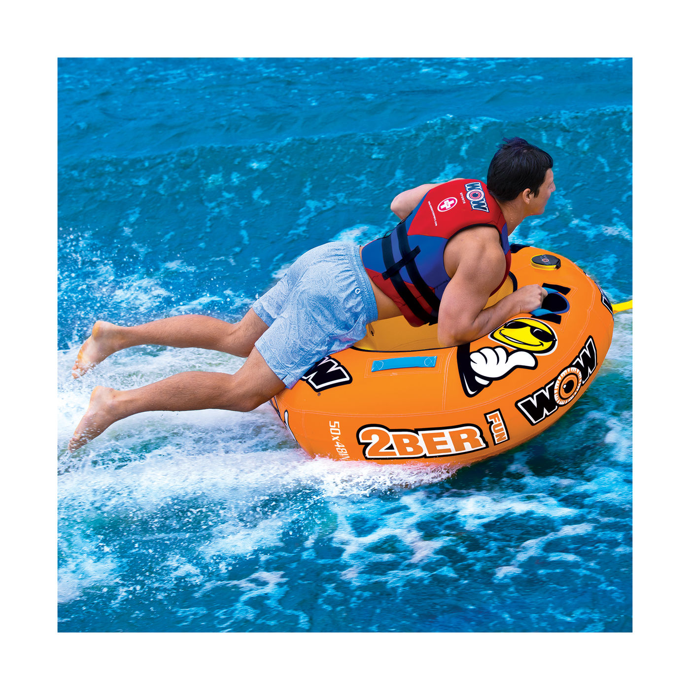 Баллон буксируемый 2Ber с электрическим насосом и буксирным тросом