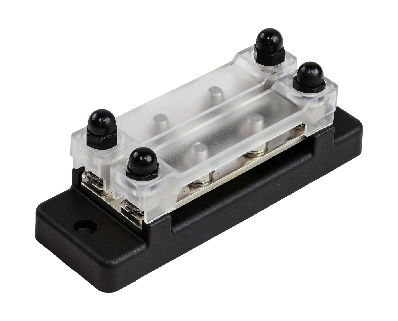 Колодка распределительная электромонтажная с защитной крышкой, 2 планки по 2 контакта