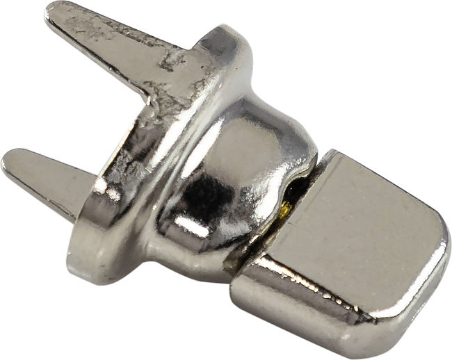 Застежка тентовая DOT поворотная c лапками, никелированная латунь