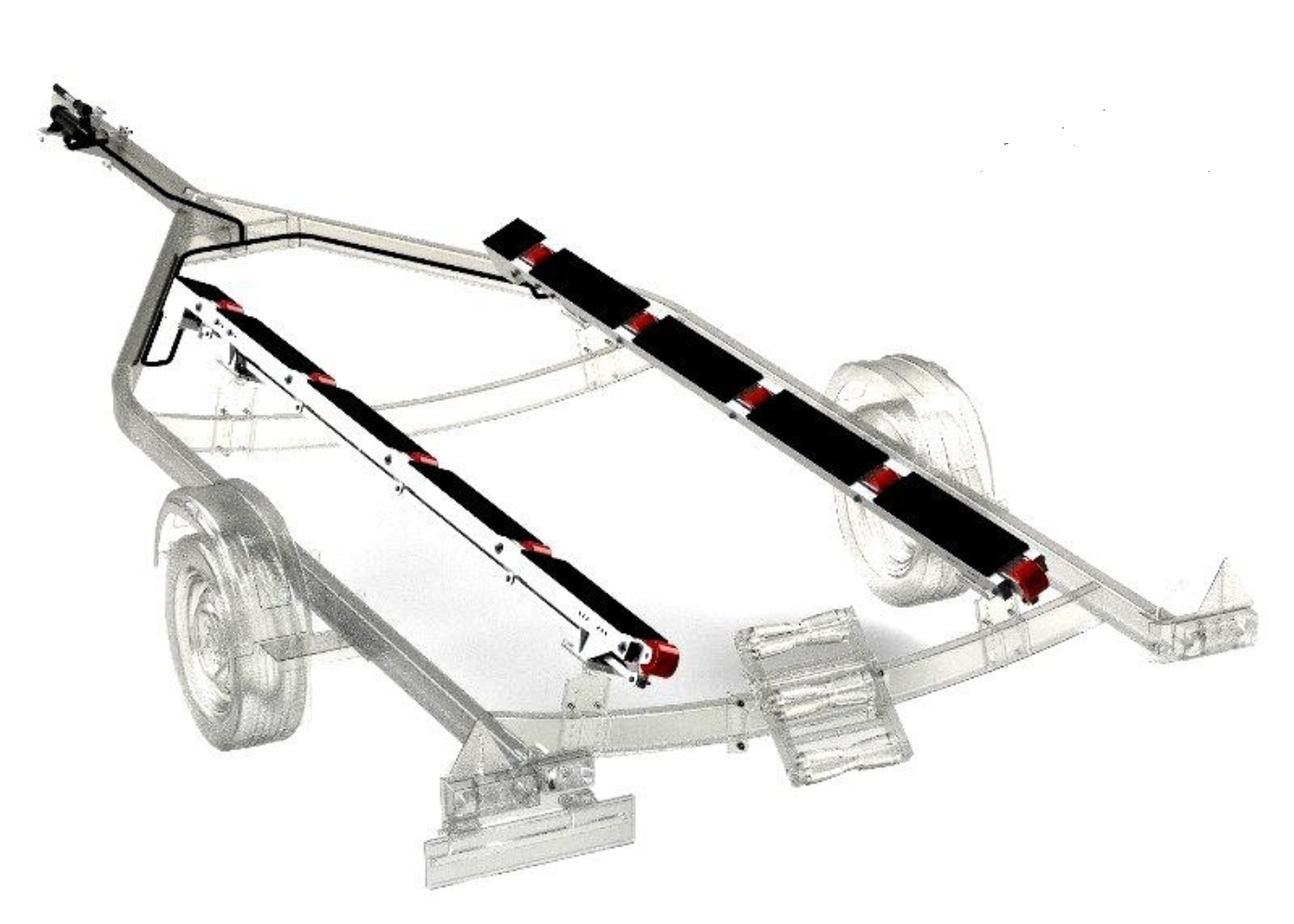 Роликовая система гидравлическая Praktik.pro для прицепа МЗСА L 7022-2.20 исп 501/511