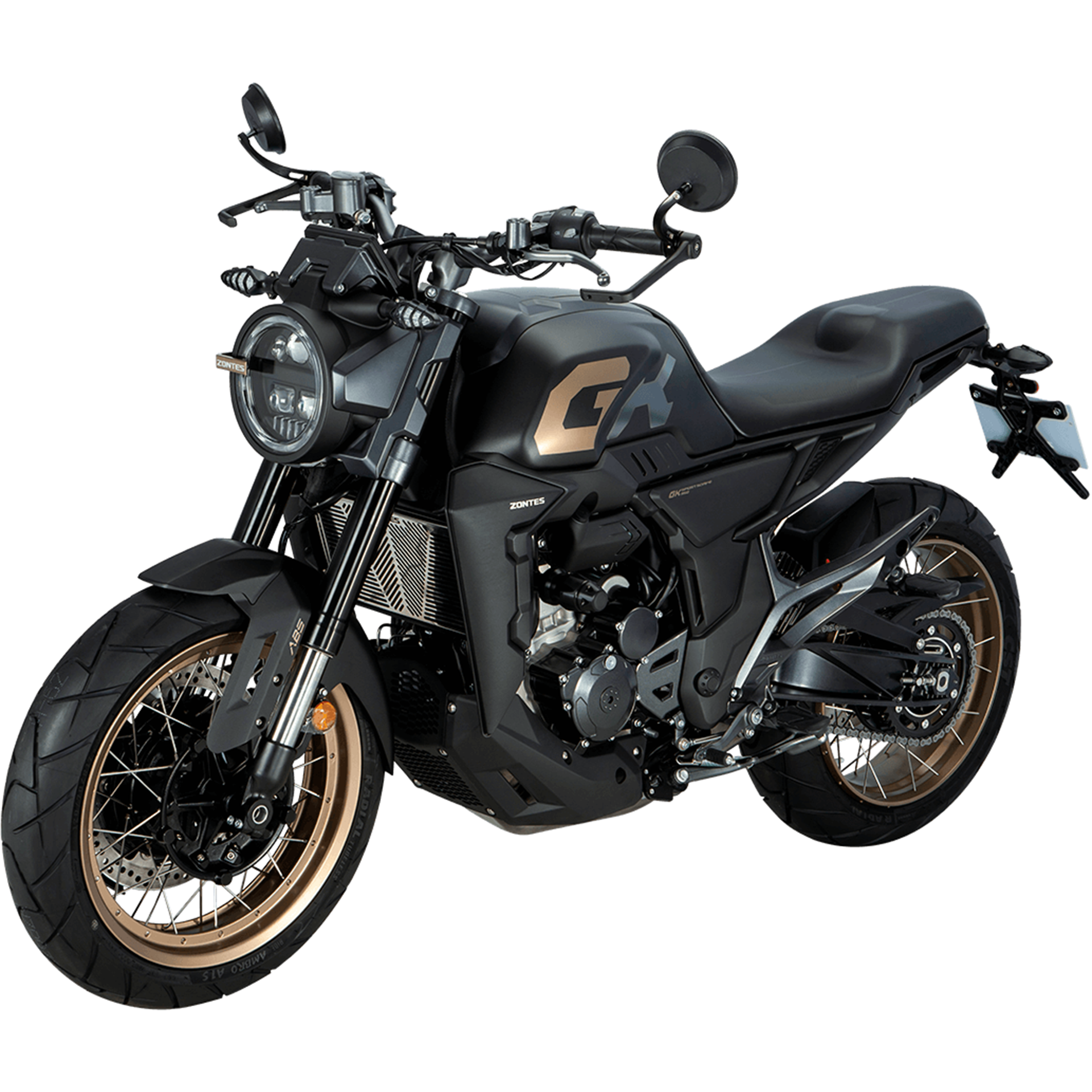 Мотоцикл Zontes ZT350-GK черный/золотой