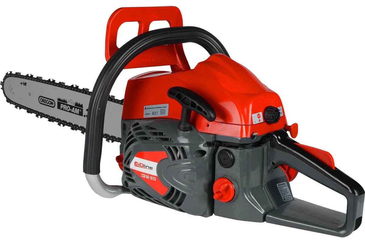 Цепная пила бензиновая EVOline CSG58-18ES
