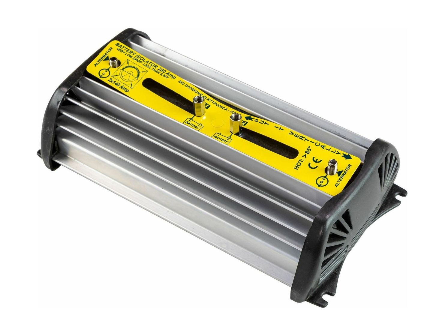 Зарядный изолятор, 140 A, 2 аккумулятора, 65x127x236 мм