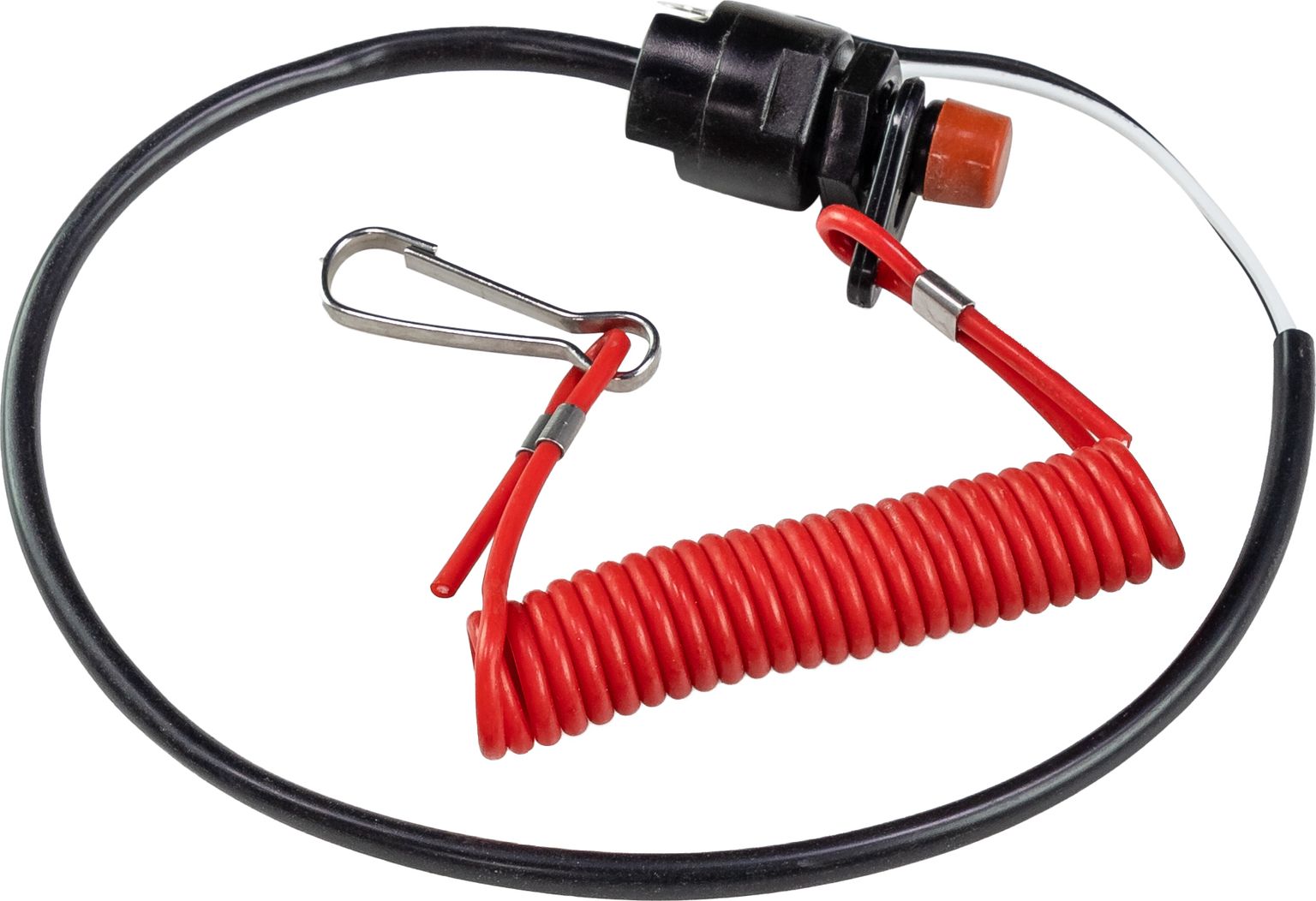 Кнопка аварийной остановки с чекой, 12 В