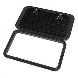 Крышка рундука SEAFLO 353x606 мм с замком, черный пластик Крышка рундука SEAFLO 353x606 мм с замком, черный пластик