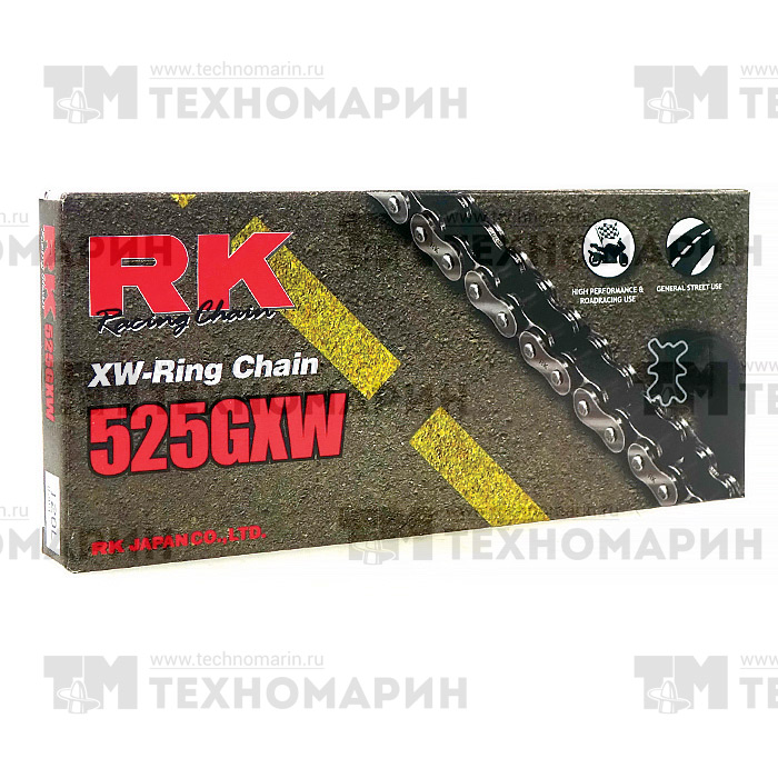 Цепь для мотоцикла до 1300 см³ (с сальниками XW-RING) 525GXW-130 
