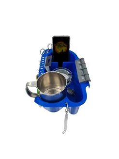 Органайзер в лодку ПВХ синий с серым креплением