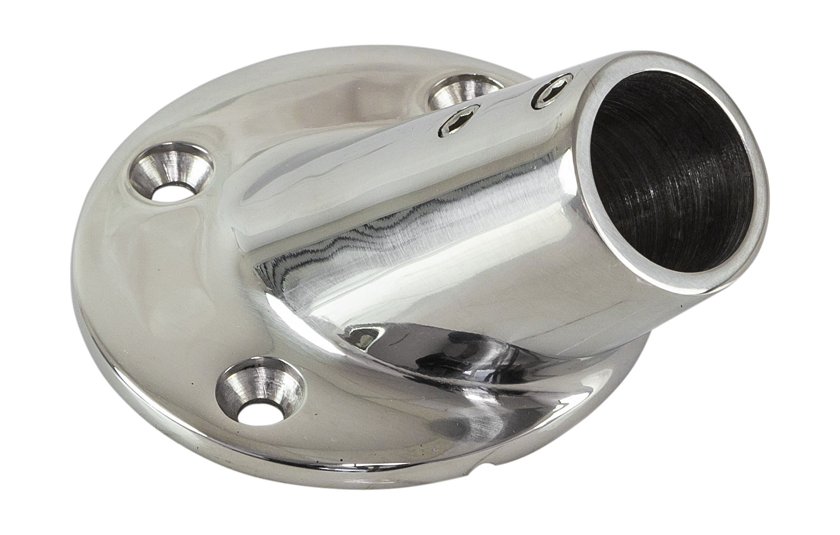 Основание стойки леера 7/8" (22 мм), 45 град, круглое