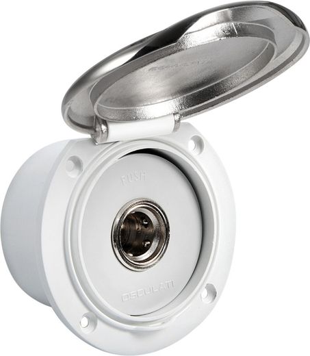 Короб с быстроразъемным штуцером, круглый, хромированный (16.441.75)