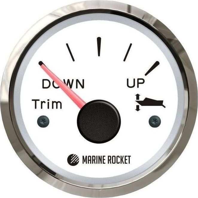 Трим-указатель 0-190 Ом, белый циферблат, нержавеющий ободок, д. 52 мм, Marine Rocket (упаковка из 10 шт.) Трим-указатель 0-190 Ом, белый циферблат, нержавеющий ободок, д. 52 мм, Marine Rocket (упаковка из 10 шт.)