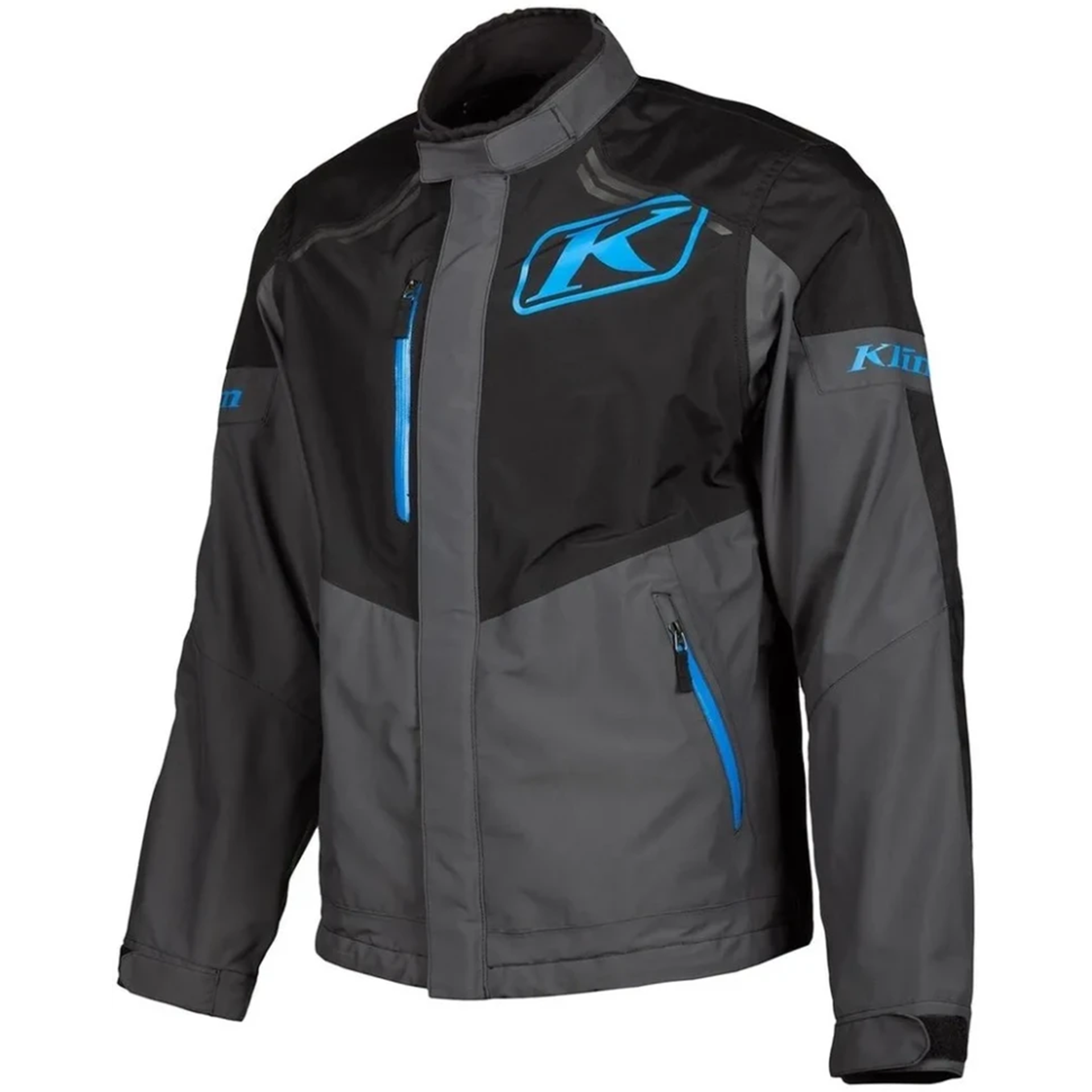 Мотокуртка Klim Traverse без утеплителя (Black - Kinetik Blue, LG)