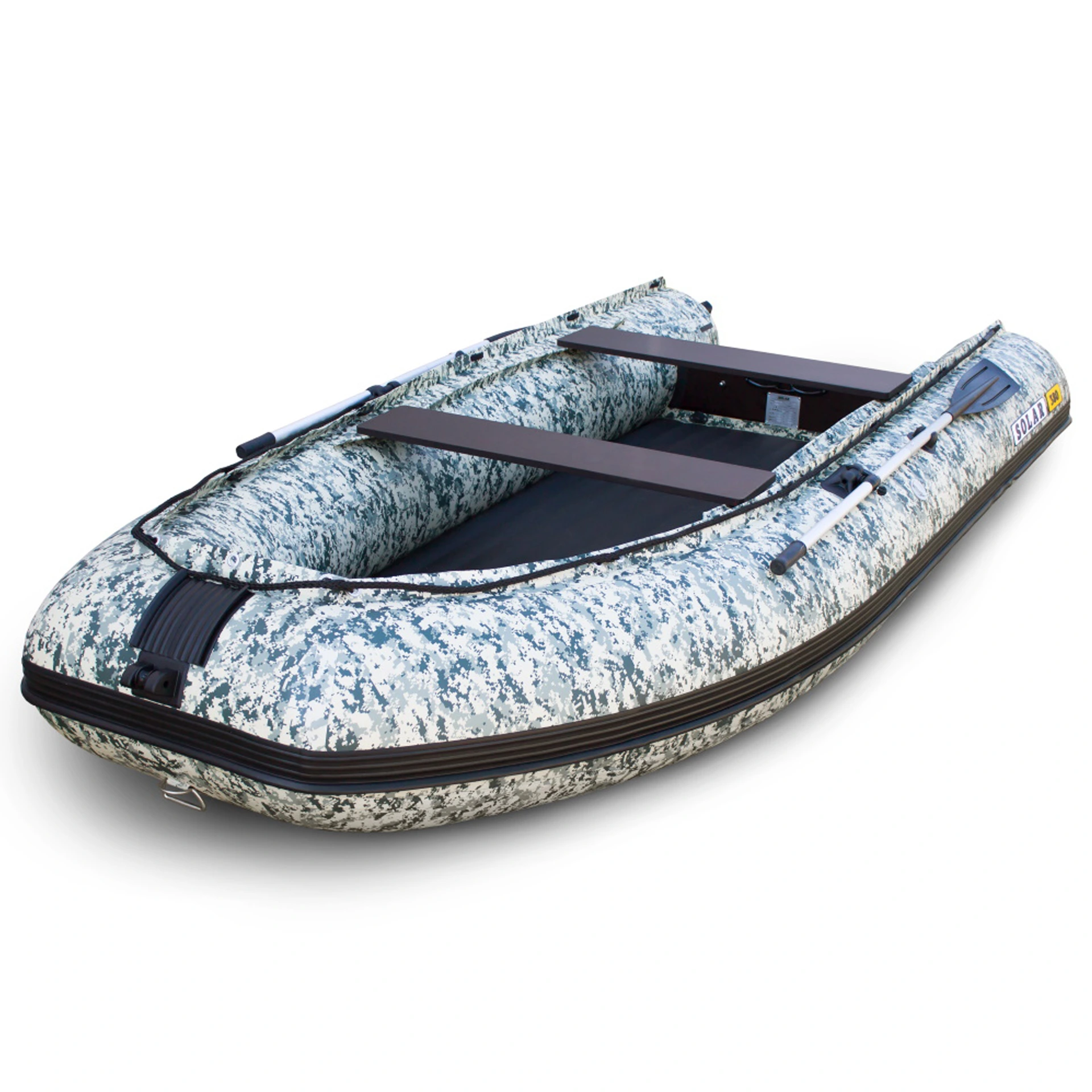 Лодка ПВХ Solar-380 JET с тоннелем пиксель