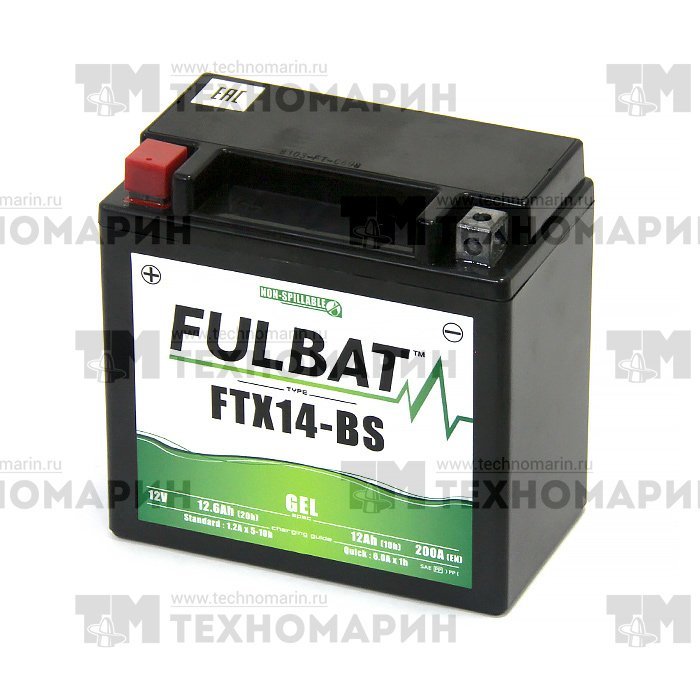 Аккумулятор гелевый FTX14-BS-GEL (YTX14-BS)