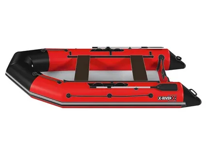 Лодка ПВХ X-River Grace Wind 360 НДНД красно-черный/фурнитура черная