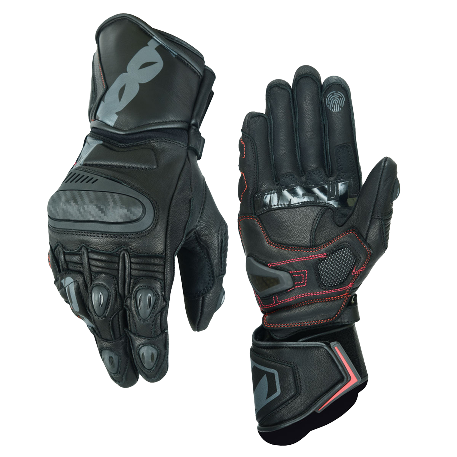 Мотоперчатки Lookwell Striker 2.0 BLACK / RED, размер 3XL