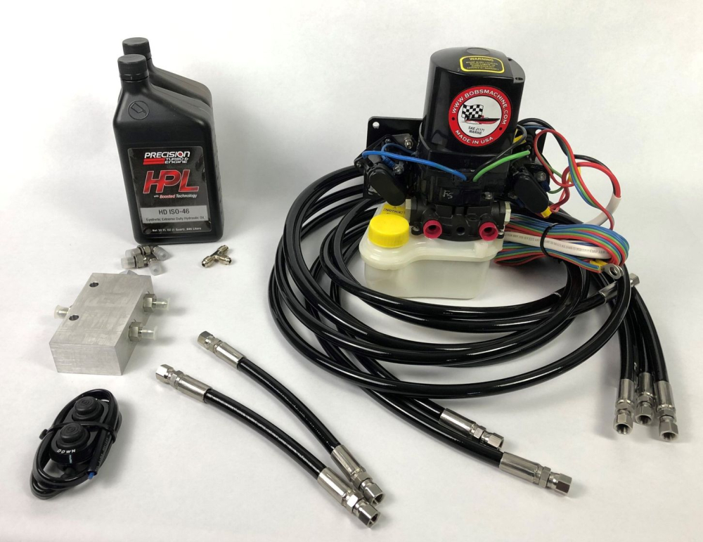 Подъёмник мотора гидравлический 50-500 л.с. вертикальный (Power-Lift) для 2-х моторов, вынос 15 см, указатель, 30"