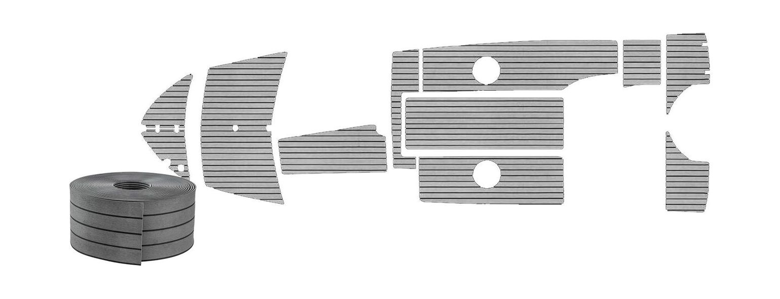 Комплект палубного покрытия для Феникс 530HT, тик темно-серый, Marine Rocket
