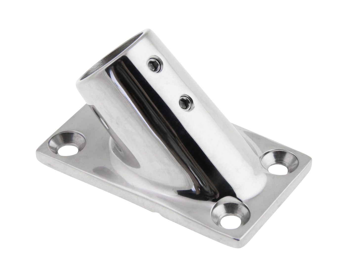 Основание стойки леера (22,2 мм), 45 град, прямоугольное, Marine Rocket