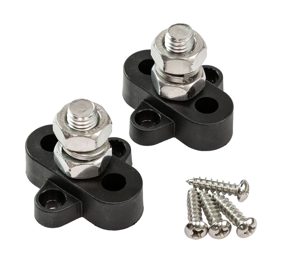 Клемма-штифт одинарная, M10, черная/черная