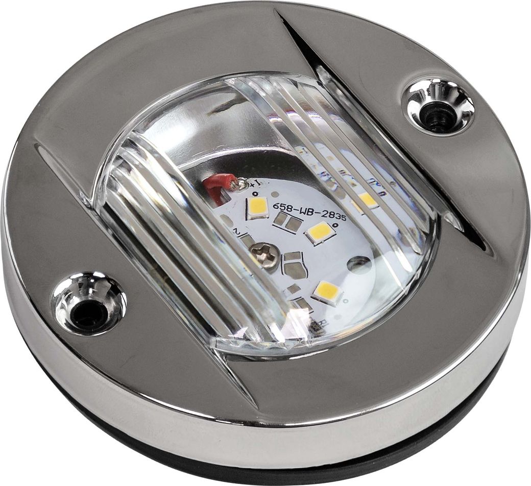 Огонь кормовой круглый, светодиодный белый свет 12 В, SeaFlo (упаковка из 10 шт.)