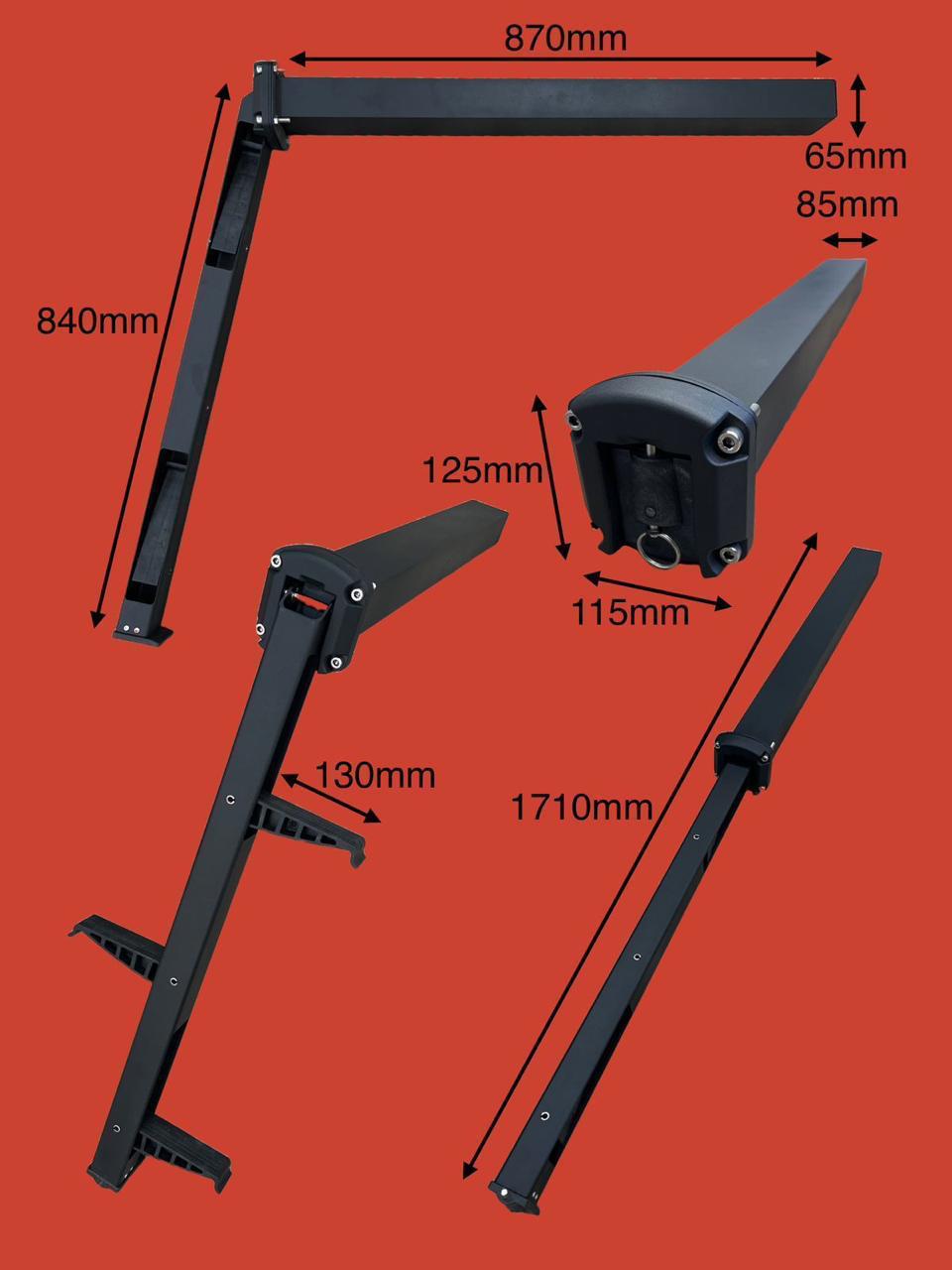 Кормовой интегрированный трап 3 ступени,Texiko_09.24