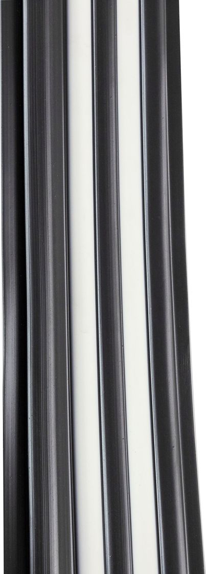 Лента привальная с брызгоотбойником 65мм черно-белая