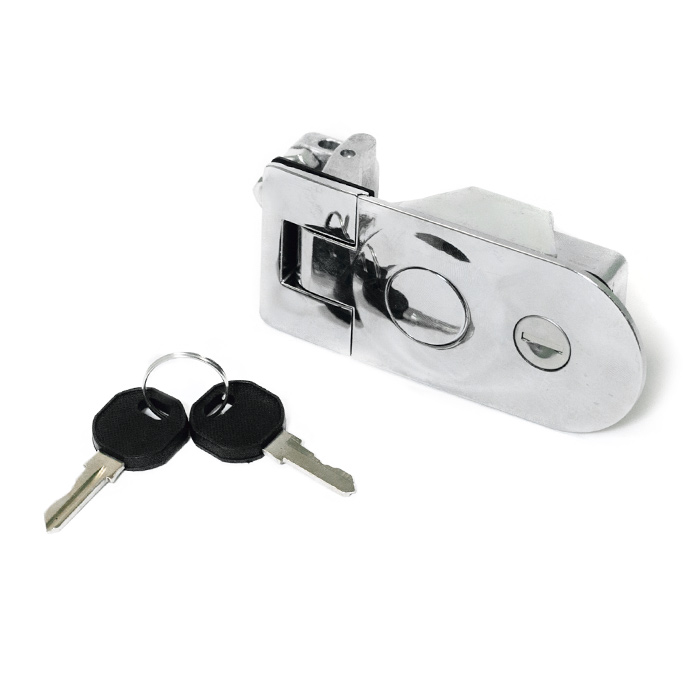 Фиксатор кнопочный врезной SUNFINE 110x50x45мм, хромированный цинковый сплав