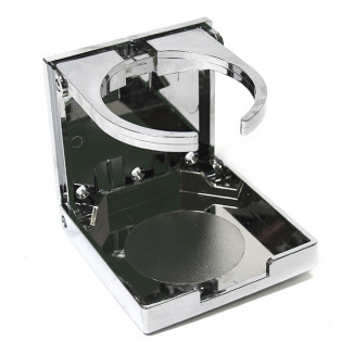 Держатель стакана регулируемый, хромированный пластик SUNFINE, 97x94мм