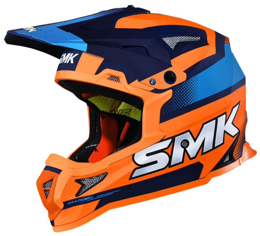 Шлем SMK ALLTERRA X-THROTTLE, цвет оранжевый/синий (L)