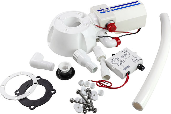 Комплект для переделки ручного унитаза в электрический, новое основание, 12В