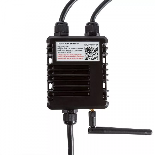 Блок управления (контроллер) Ledmarine RGB 12V/360W, 24V/720W, 12V, IP68, Bluetooth