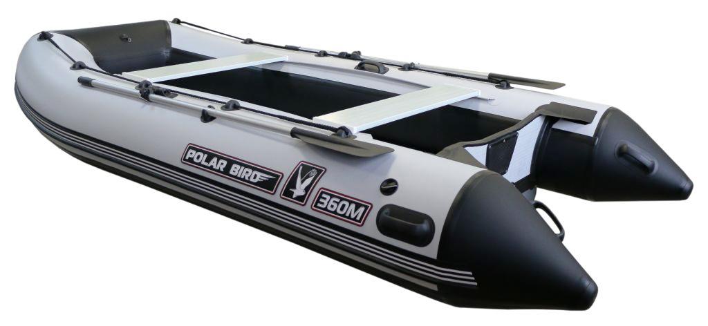 Лодка ПВХ (НДНД) Polar Bird PB-360M Merlin "Кречет" черно-белый